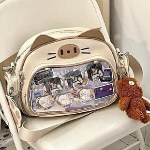 Y2k Trendy Cool Millennium Spice Girl Pain Bag Mechanical Backpack Sweet Cool All-match Millet Single Shoulder Crossbody Backpack