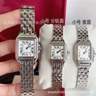 BV Factory Cheetah Couple Watch Women's Square Stainless Steel Strap Roman Dial Fashionable Simple Waterproof Quartz Women's Watch