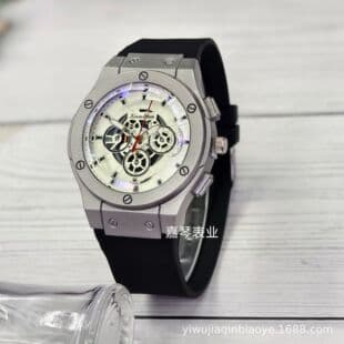 Cross-border foreign trade men's watches fashion quartz watches cross-border silicone tape watches wholesale personalized digital men's watches