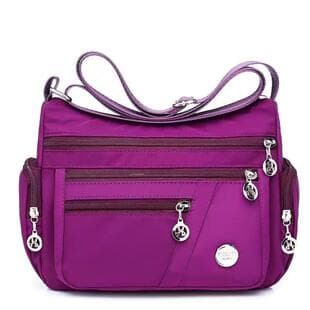 Multi-Compartment Shoulder Crossbody Bag for Women, Middle-Aged and Elderly Mother Bag, Lightweight Shoulder Bag, Casual Large-Capacity Cloth Bag