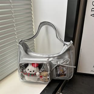 2025 New Transparent Versatile Trendy Small Crossbody Bag for Women, Ins Street Style Doll Bag