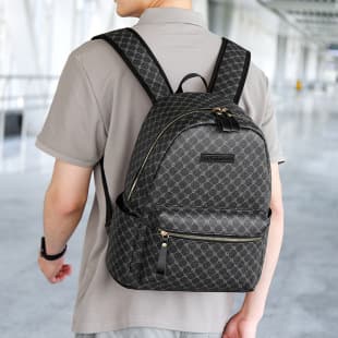 Cross-border Fashion All-match Letter Backpack Simple Checkerboard Student Schoolbag Women's Large Capacity Leisure Travel Backpack