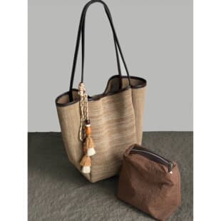 Summer Seaside Vacation Straw Tote Bag for Women 2026 New Shopping Bag Hand-Held Beach Bag Large Capacity Woven Bag