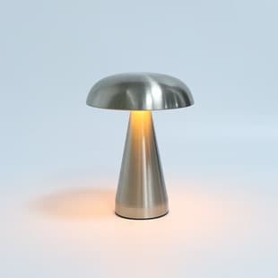 Iron Art Mushroom Cafe Restaurant Dining Table Atmosphere Bedside Camping Touch Switch Light Luxury Style Table Lamp Led Lamp