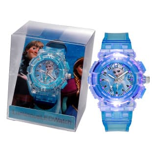 New student children's watch wholesale plastic ice and snow princess watch luminous cartoon cross-border e-commerce generation