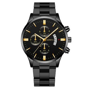 Wholesale cross-border explosions calendar steel band quartz watch men's business men's watch three-eye large dial watch men's watch