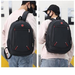 New factory printed logo Oxford cloth computer bag student bag large capacity 15.6 inch outdoor travel bag wholesale