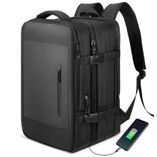 Cross-Border Men's Business Expansion 17-Inch Laptop Bag for Business Trips, Travel Luggage, Multifunctional Large-Capacity Backpack, School Bag