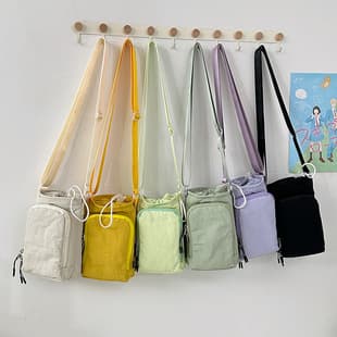 Korean Style Casual Versatile Small Square Bag 2025 Spring New Fashion Canvas High-End Trendyy Crossbody Bag