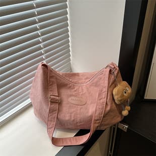 Versatile Solid Color Bag for Women 2025 New Dumpling Bag Trendy Single Shoulder Crossbody Bag Casual Travel Large Capacity Bag