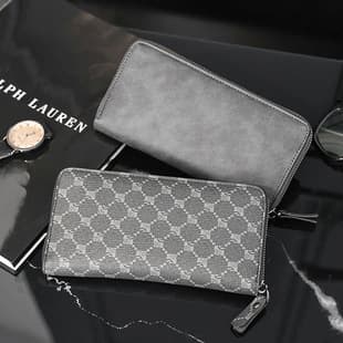 2026 New Stylish Youth Plaid Trendy Card Holder Long Men's Wallet Casual Checkered Men's Wallet Long Card Case