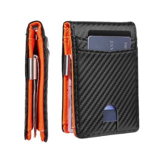 Money Clip 2026 Dollar Bill Holder Wallet Simple Rfid Anti-Theft Carbon Fiber Dollar Bill Holder Card Holder Credit Card Holder