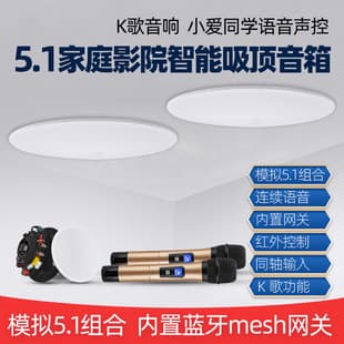 Xiaoai Pro 5.1 Ceiling Audio Host Home Theater Speaker Voice Control Karaoke Smart Home Control