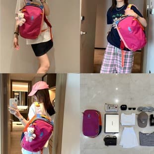Alpaca 20L Versatile Trendy Outdoor Sports Travel Large Capacity Dopamine Color-Blocking Unisex Backpack