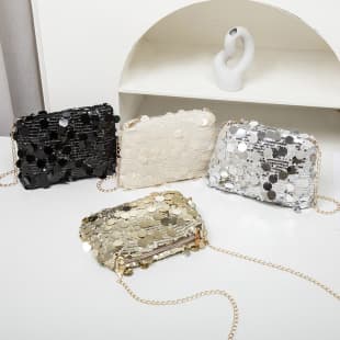 Fashion New High-End Sequin Underarm Chain Small Bag 2025 Fashion Shoulder Bag, Casual Versatile Trendy