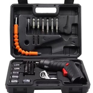 Power Tool Screwdriver Tool Box 47-Piece Set Multi-Functional Rechargeable Household Small Mini Screwdriver Set
