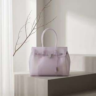 Korean Kiikii Same Style Jelly Bag 2026 New Model Tpu Transparent Kelly Bag Summer Women's Tote Handbag