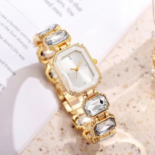 Xiaobingtang Watch Women's 2024 New Women's Watch Women's Watch Accessible Luxury Niche Women's Elegant High Appearance Full of Diamonds