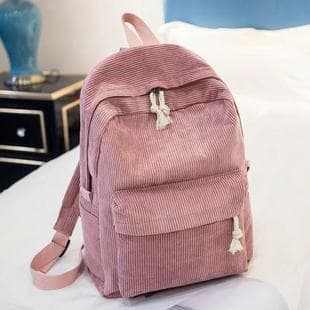 School Bag for Women, Korean Version, Harajuku Ulzzang, High School Student, Personalized Corduroy, College Style Backpack, Women's Backpack