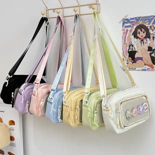 Japanese Ins Second-dimensional Fresh Baby Bag Pain Bag Fashionable Shoulder Bag Student Casual All-match Crossbody Bag