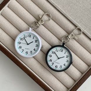 Clear Large Digital Luminous Nurse Watch Keychain Pendant Watch for Exams, Student Entry, Civil Servant Pocket Watch, Elderly Watch
