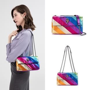 Cross-border foreign trade in stock generation women's bag stitching chain shoulder messenger bag rainbow eagle bag Guangzhou Shiling factory