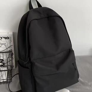 Schoolbag Female Ins College Students Simple Fashion Solid Color Large Capacity New Fashionable Backpack Backpack Backpack for Junior High School Students