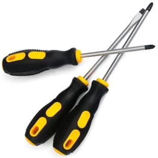 Direct Sale Massage Handle Cross Screwdriver Manual Flat-Head Torx Screwdriver Magnetic Hardened Hardware Tool