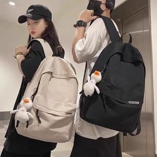 Backpack Men's Simple Large-Capacity Travel Backpack Women's Casual Japanese Style Junior High School Student High School Student School Bag Male