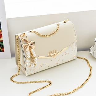 Factory Direct Sales Women's Bags 2026 Spring and Summer New Style Sequined Women's Bag Single Shoulder Crossbody Korean Style Women's Shoulder Bag Mobile Phone Bag