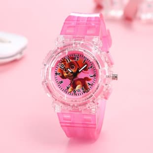 Creative colorful horse running light children luminous watch Cartoon Cartoon Cartoon primary and secondary school students Boys Girls watch