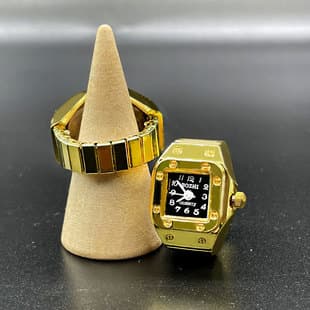 [Ring Watch] Cross-Border Export Simple Men's and Women's Finger Ring Watch Fashion Creative Design Personalized Manufacturer Direct Approval
