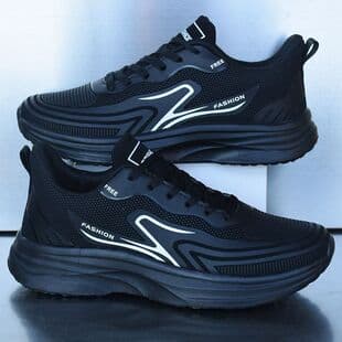 【Ultra-lightweight】Leather waterproof sports shoes, trendy and versatile, soft sole, non-slip, casual, wear-resistant, men's running shoes for spring and autumn