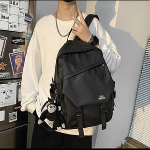 2025 New Style Simple Backpack for Men and Women, Suitable for Commuting and Travel, Large Capacity Laptop Backpack, Korean Style Ins-Style Student Book Bag