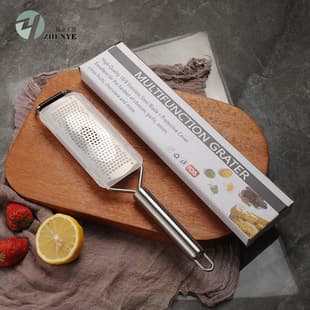 304 Stainless Steel Tube Handle Cheese Grater Lemon Grater Kitchen Cheese Grater Kitchen Gadgets