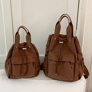 Lulu's New Drawstring Bucket Bag Is Simple and Stylish, Waterproof Backpack, Versatile Tote, Handbag, Shoulder Bag, Crossbody Bag for Women
