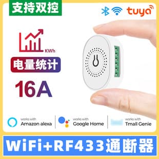 Tuya Smart Home Wifi433 Wireless Switch Dark Box Control Switch Light Remote Control App Smart Control