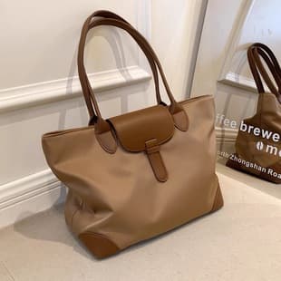 Large-Capacity Practical Tote Bag for Female Students, Versatile for Commuting, Single-Shoulder Oxford Cloth Nylon Women's Bag, Cross-Border Tote Bag