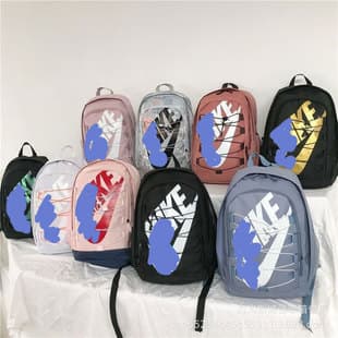 Trendy Brand Letter Backpack Large Capacity Student School Bag Men's and Women's Backpack Sports Travel Computer Bag Outdoor High School Student