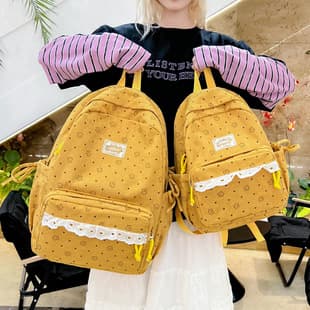 Korean-Style Schoolbags for Middle and High School Students, Casual, Lightweight, Breathable, Wear-Resistant Backpacks, Versatile Corduroy Large-Capacity Backpacks