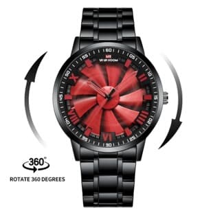 New Cross-Border Sharingan Watch Waterproof Quartz Watch Fashionable Student Watch Rotating Large Dial Men's Watch