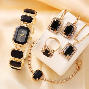 New Small Rock Candy Watch Women's Watch Women's Watch Light Luxury Niche Temperament High-Value Quartz Watch Square Set