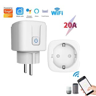 European Standard Smart Tuya Socket Tuya Wifi Socket Timing Switch Socket Remote Alexa with Metering Factory