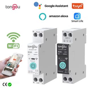 Tuya graffiti smart switch WiFi circuit breaker remote wireless remote control mobile phone control smart home cross border