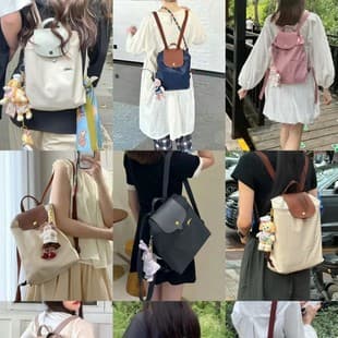 High-Quality French Longchamp Bag 70Th Anniversary Embroidered Classic Eco-Friendly Backpack Waterproof Casual Large-Capacity Women's Backpack