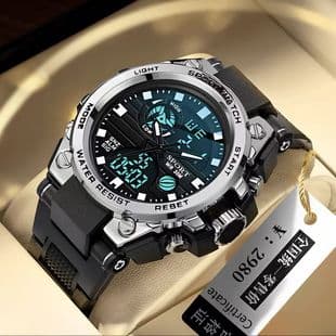 New Teenager Electronic Watch Men's Senior high school Junior High School Students Multi-functional Waterproof Luminous Electronic Watch for Boys