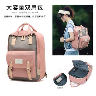 Donut Backpack Women's Korean Backpack Senior high school Primary School Student Campus Oxford Canvas Schoolbag New Travel Bag