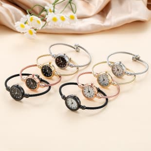 New Foreign Trade Bracelet-Style Casual Women's Watch, Fresh and Simple Watch for Students, Korean Version, Trendy Bracelet-Style Women's Electronic Watch