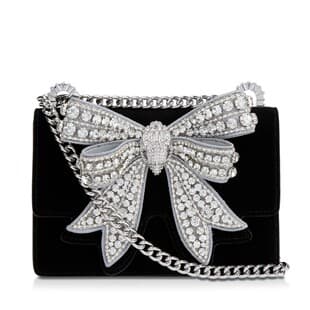 Kg Diamond Gemstone Retro Bow Exquisite Fashion Banquet Handbag One-Shoulder Cross-Body Hand-Held Women's Evening Bag