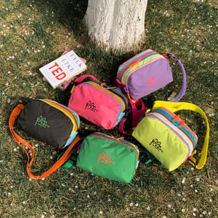 2026 Spring and Summer New Style Patchwork Contrasting Color Multi-Layer Large-Capacity Waterproof Cloth Bag Fashionable Crossbody Bag Shoulder Bag Toiletry Bag